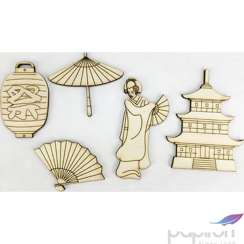 Fa figura keleti szett orientális japán csomag 5db/cs
