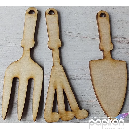 Fa figura kerti szerszámszett 10 cm 3db/cs
