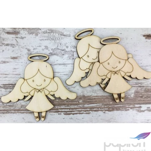 Fa figura kislány angyalka 9cm 3db/cs