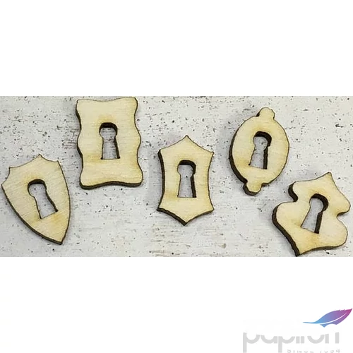 Fa figura kulcslyukak mini kulcslyuk 2cmx3mm 5db/cs