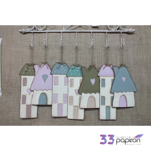 Fa figura kunyhó kunyhó 16, 2x22, 4cm