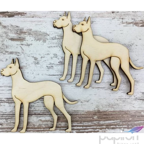Fa figura kutya dán dog 9cm 3db/cs