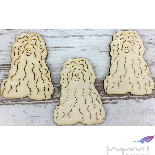 Fa figura kutya puli 6, 5cmx5cm 3db/cs