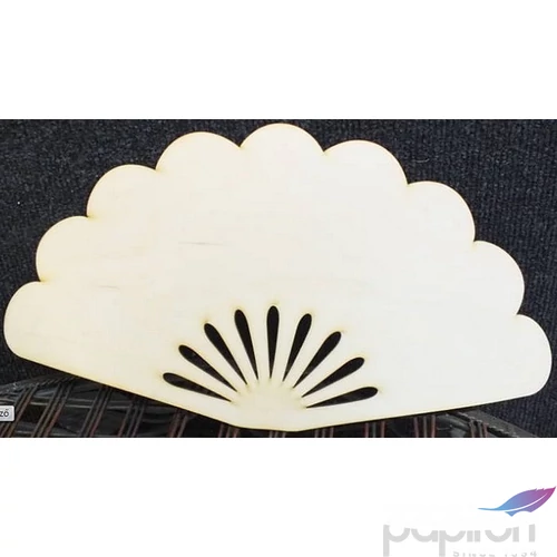Fa figura legyező 34cmx18.5cm