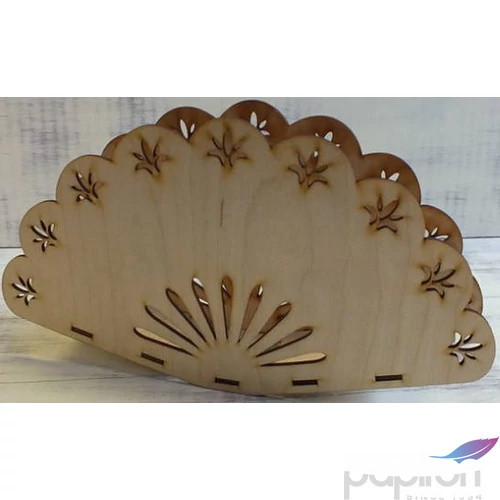 Fa figura legyező csokortartó 5, 5x30cm 