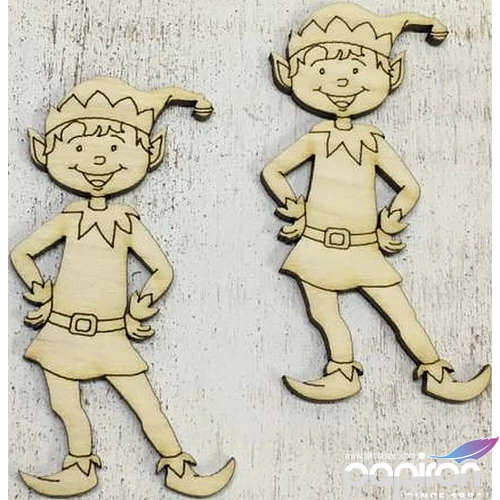 Fa figura manók vidám manó 4.5cmx9cmx3mm 2db/cs