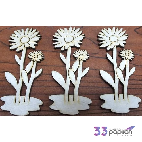Fa figura margaréta margaréta 7cmx3cmx3mm 3db/cs