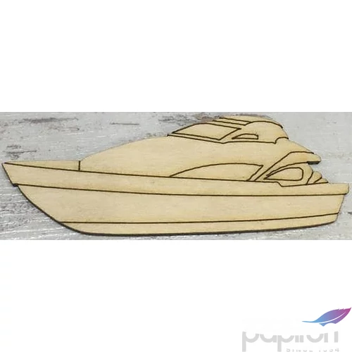 Fa figura motorcsónak 9, 5x3.3cm