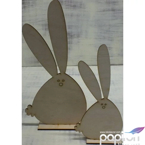 Fa figura nyúl szett duci nyuszi talpas 25cm 