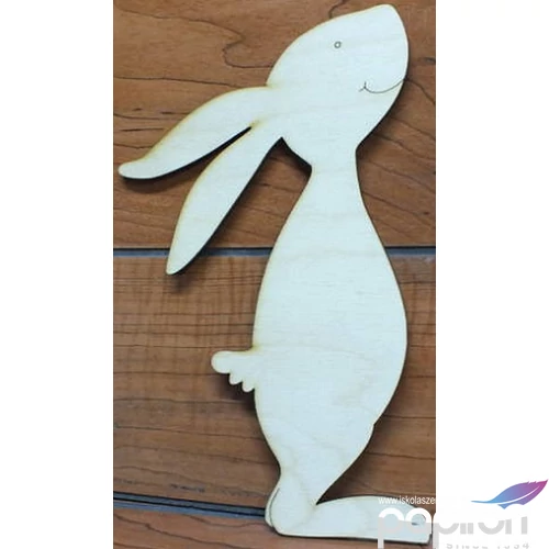 Fa figura nyuszi álló 13x19, 5cm 
