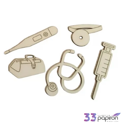 Fa figura orvosi szett orvosi szett 9cmx3mm 5db/cs