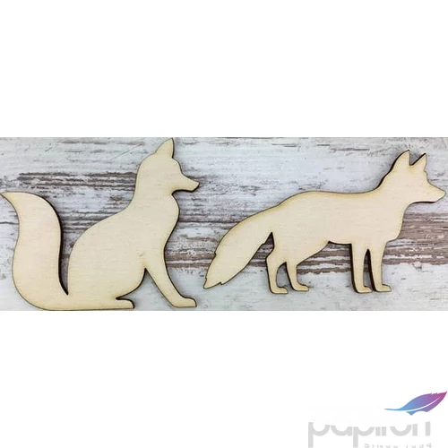 Fa figura róka natúr 10cm 2db/cs