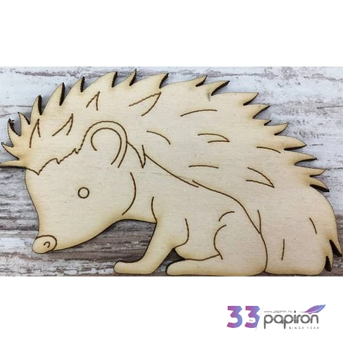 Fa figura süni erdei süni 6x9, 5cm