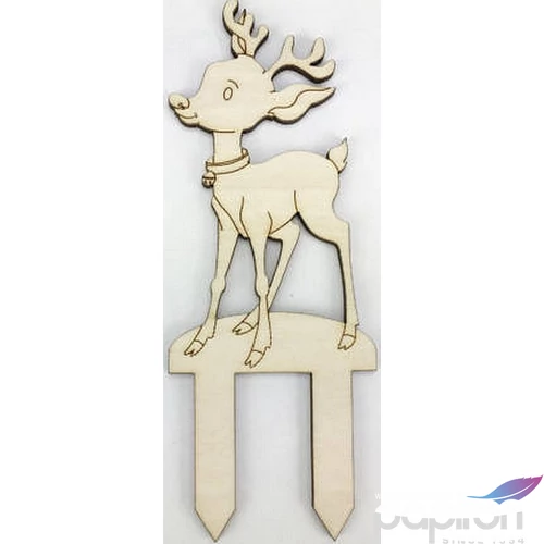 Fa figura szarvas beszúrós 13x5cm