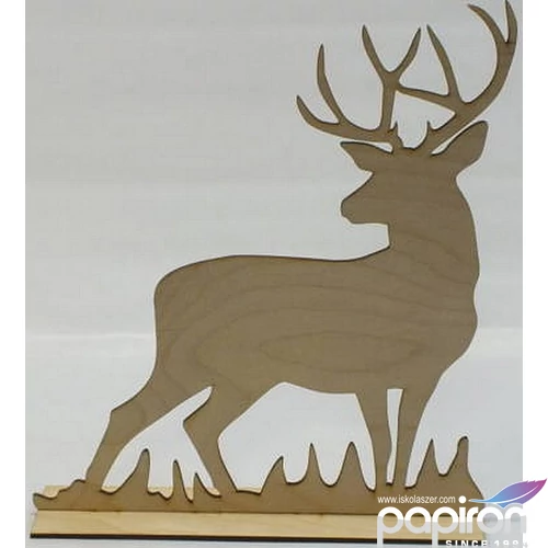 Fa figura szarvas talppal 25x28.5cm