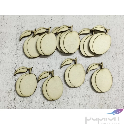 Fa figura szilva szilva 4cmx3.5cmx3mm 10db/cs