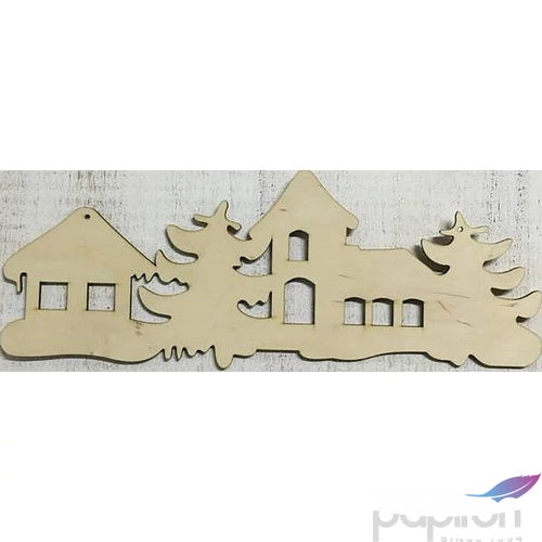 Fa figura téli táj 14, 5x38, 5cm 