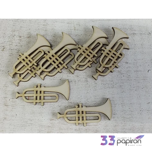Fa figura trombita 6cmx3cmx3mm 10db/cs