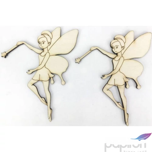 Fa figura tündér Dála - tündér varázspálcával 8.5x10cm 2db/cs