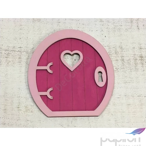 Fa figura tündérajtó Dála magenta 13x14cm