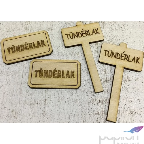 Fa figura tündérajtó tündérlak kellékek vastagság:3mm 4db/cs