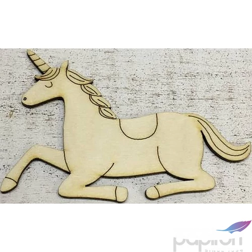 Fa figura unikornis 8x12cm 