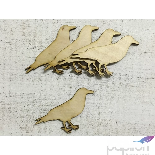 Fa figura varjú varjú 9cmx8cmx3mm 5db/cs