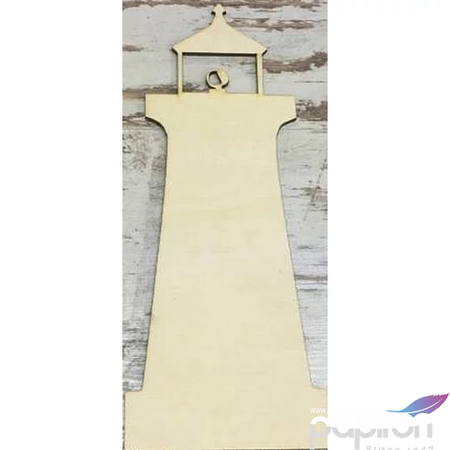 Fa figura világítótorony 24x9.5cm