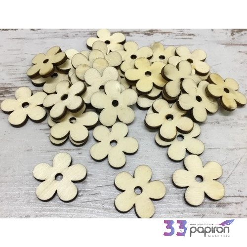 Fa figura virágok virág 3cmx3mm 30db/cs