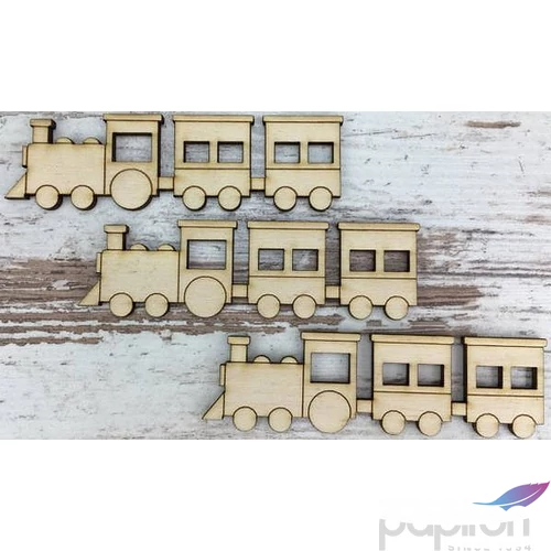 Fa figura vonat natúr 10cm 3db/cs