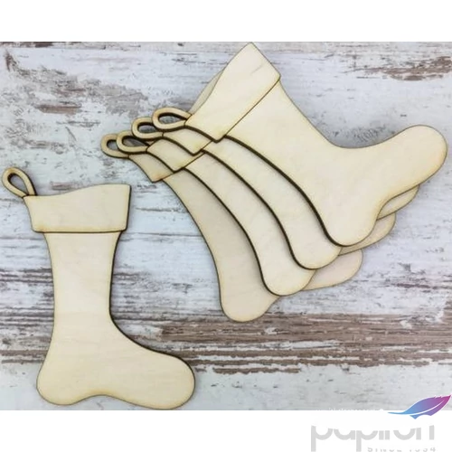 Fa figura zokni karácsonyi 10cm 5db/cs