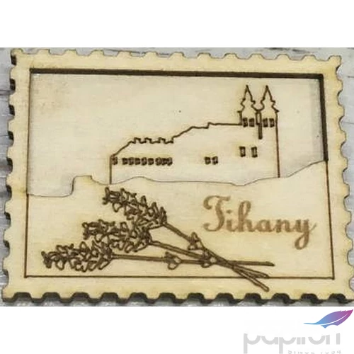 Fa hűtőmágnes Tihany 7x5cm