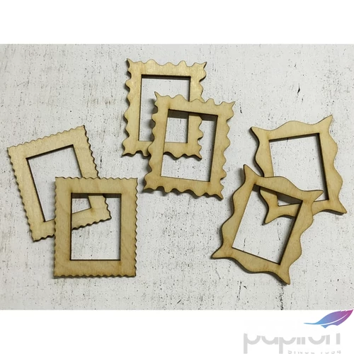 Fa képkeret képkeret 3 stílusban 5cmx6cmx3mm 6db/cs