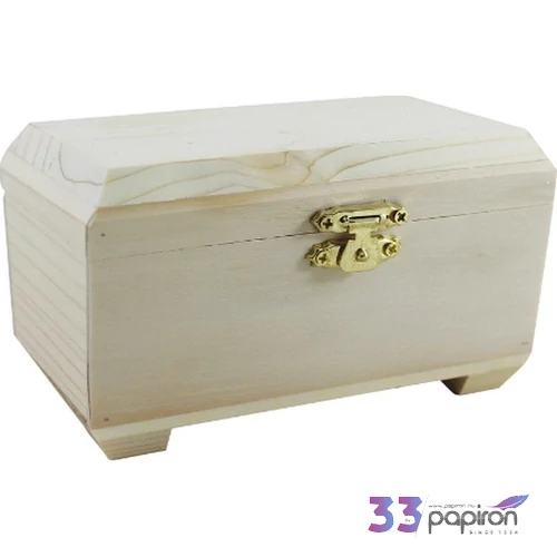 Fa Kincses láda lapos tetejű 13x8x8cm