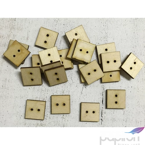 Fa kocka Fa gomb kocka Fa gomb 2.2cmx3mm 25db/cs