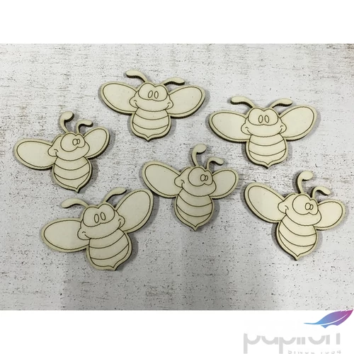 Fa méhecske méhecskék 6cmx4cmx3mm 6db/cs