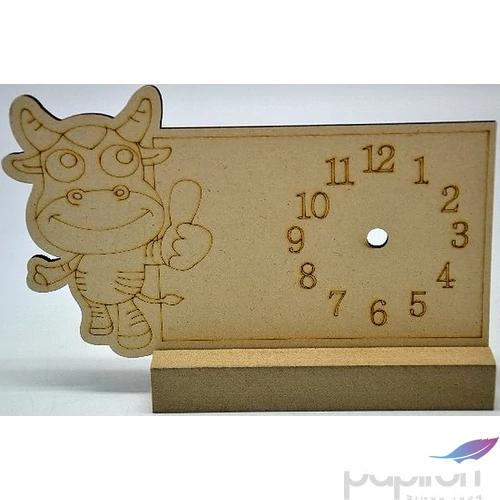 Fa óralap állvánnyal 19x11CM (V:0, 5CM) BOCIS gravírozható, dekorálható