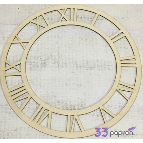 Fa óralap keret számokkal római stílusú 40cm