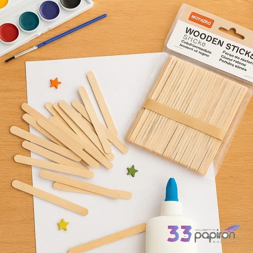 Fa pálcika 9,4x1,8cm 50db-os 25