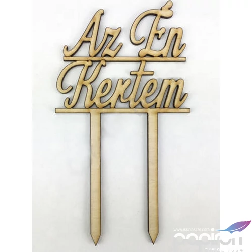 Fatábla felirat Az Én Kertem beszúrós felirat 8, 5x16cm darabos