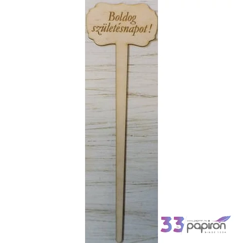 Fatábla felirat Boldog Születésnapot! beszúrós 33cmx10cm