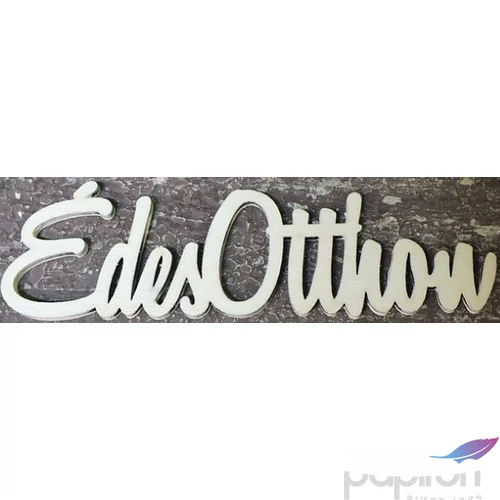 Fatábla felirat Édes Otthon fehér 5x15cm