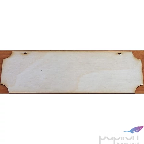 Fatábla felirat, Fa figura alap tábla 20, 2x6, 5cm feliratozható 5db/cs