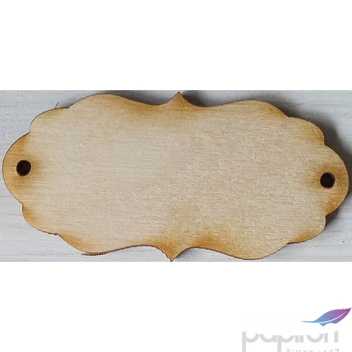 Fatábla felirat, Fa figura fodros tábla 7x3, 5cm 10db/cs