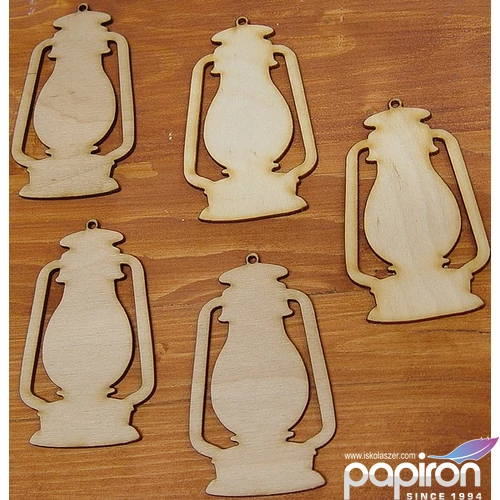 Fatábla felirat, Fa figura lámpás viharlámpa 10cm 5db/cs
