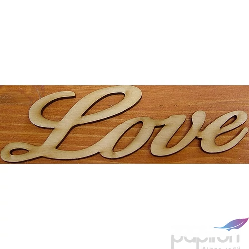Fatábla felirat, Fa figura Love 15cm 2db/cs