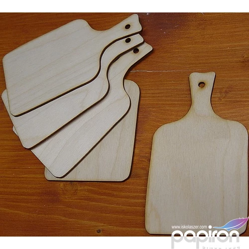 Fatábla felirat, Fa figura vágódeszkakicsi 8, 5x15cm 5db/cs