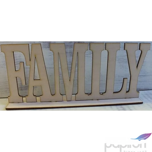 Fatábla felirat FAMILY talppal 25x10cm 