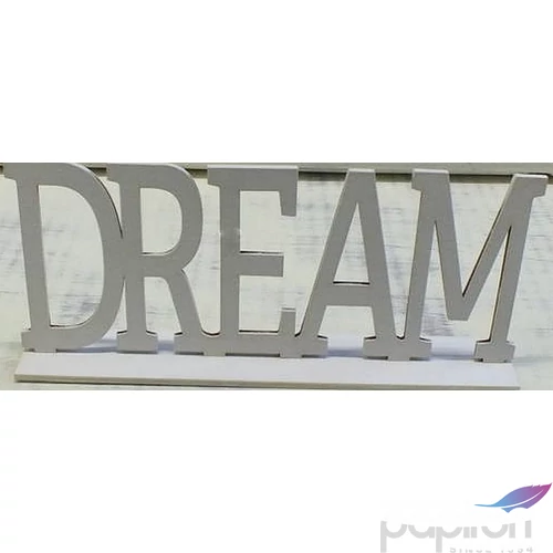 Fatábla felirat fehér Dream talppal 25x10.5cm