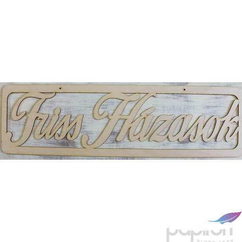 Fatábla felirat Friss házasok keretben 70x20cm 